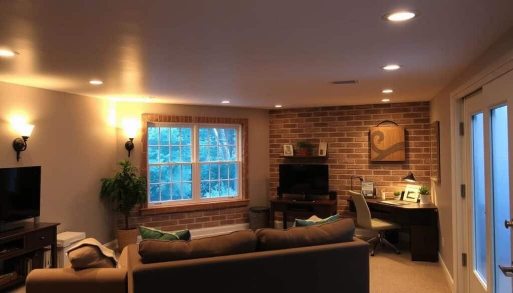 basement lighting tips