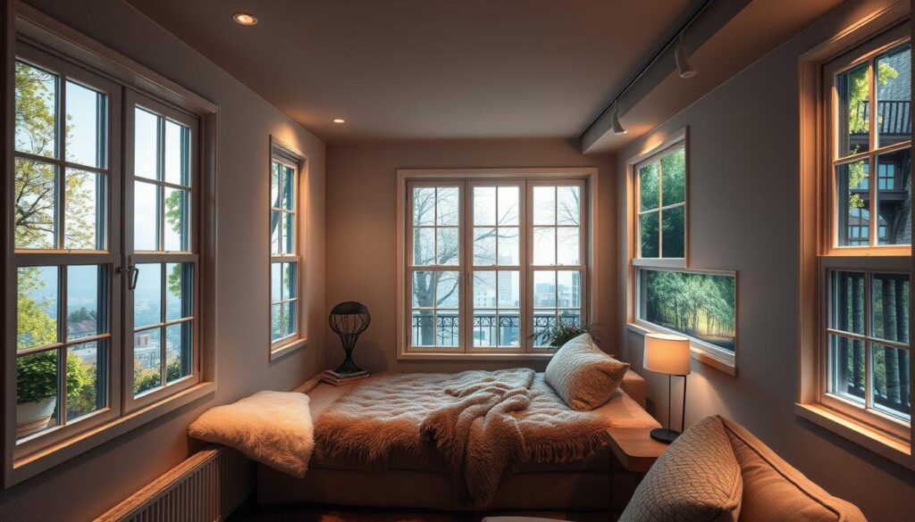 enhance space with fake windows in basement apartments