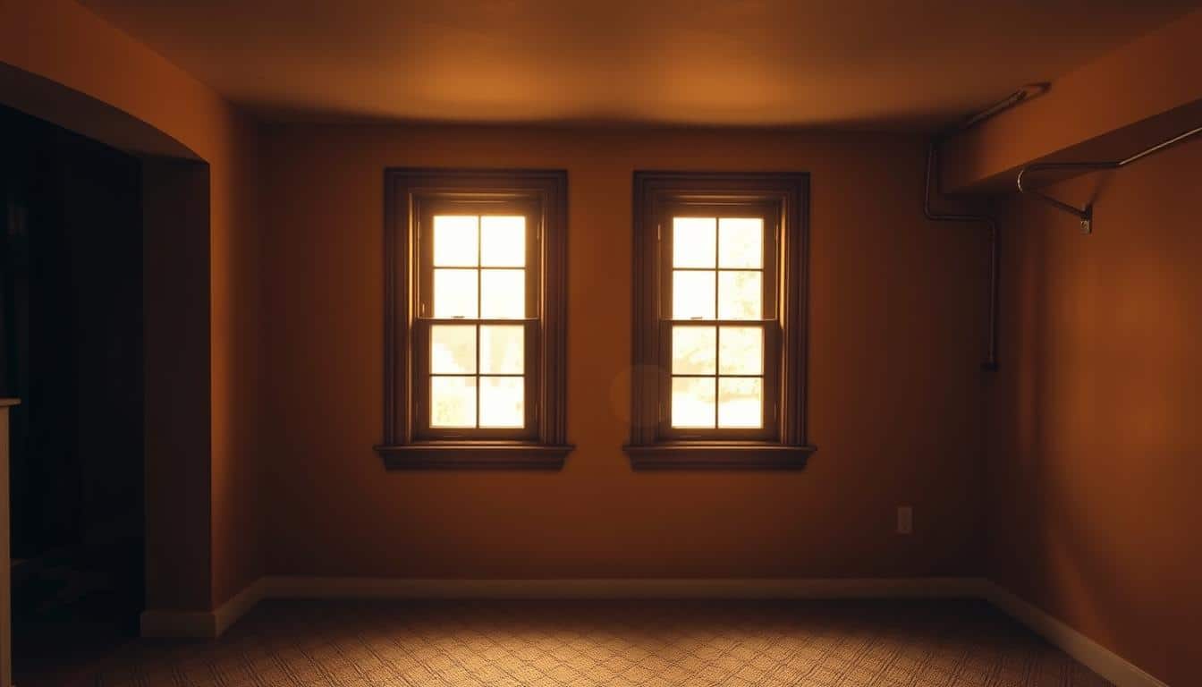fake windows in basement