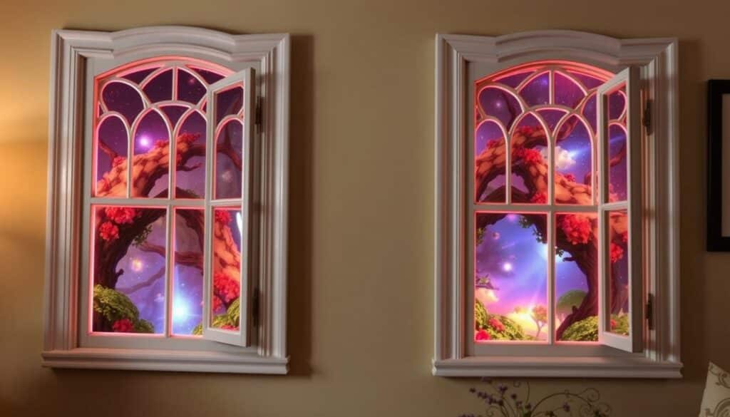personalized faux windows