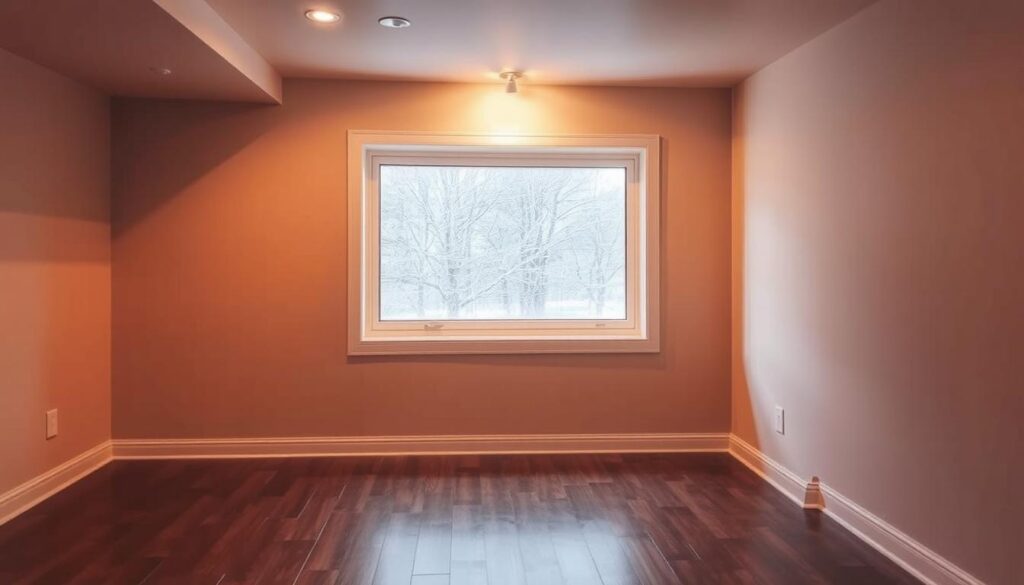 professional installation for basement fake windows
