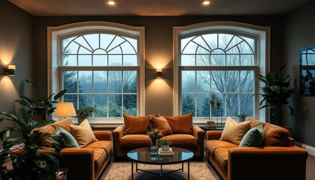 styling basements with faux windows