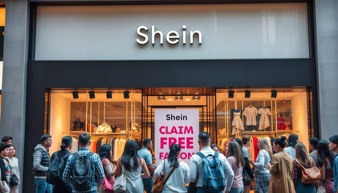 Claim free clothes from Shein