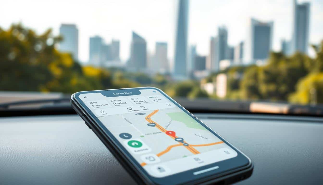 GPS app for navigation