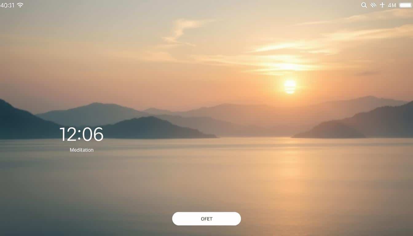 Meditation app for peace