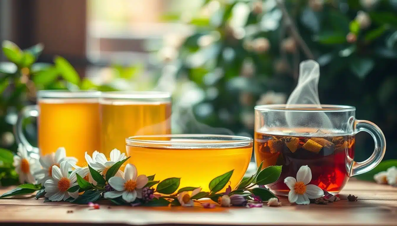 Natural teas to improve skin