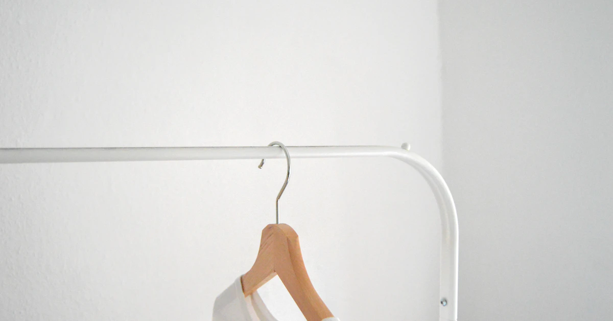 hanging white shirt